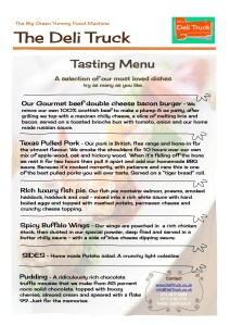 Deli Truck MEnu