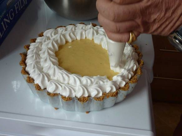 key lime pie, meringue, biscuit base, deli truck,