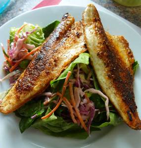 Deli Truck, Cajun Blackened sea bass, 