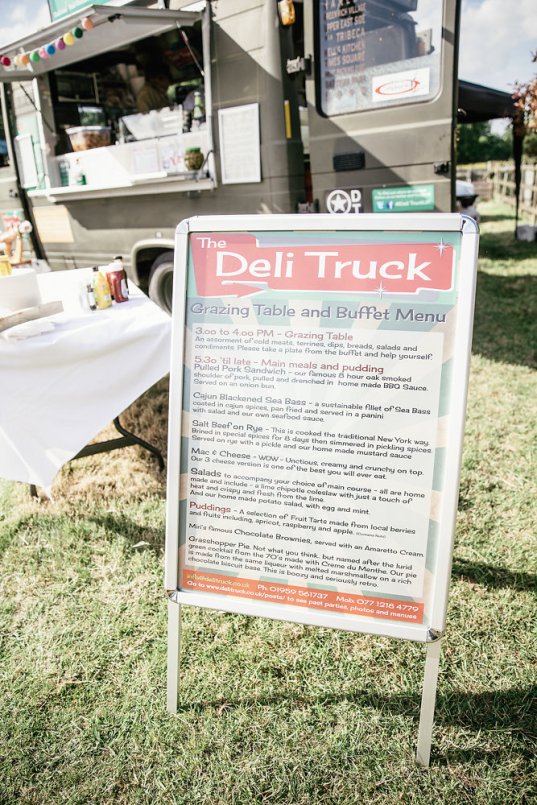 The bespoke Menu board