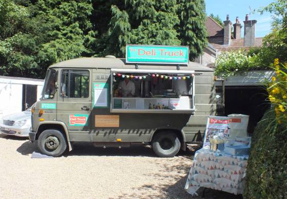 The Truck in position ready for service at a Surrey Garden Party