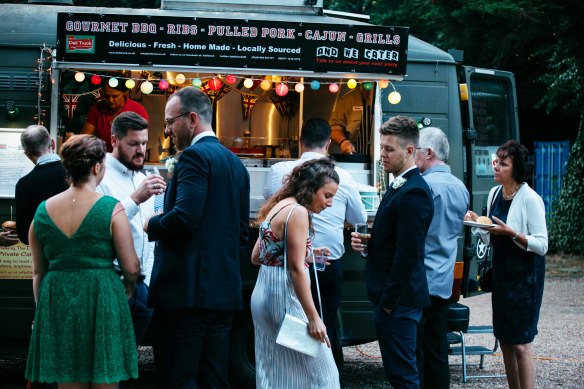 Wedding catering, wedding food, deli truck, street food,