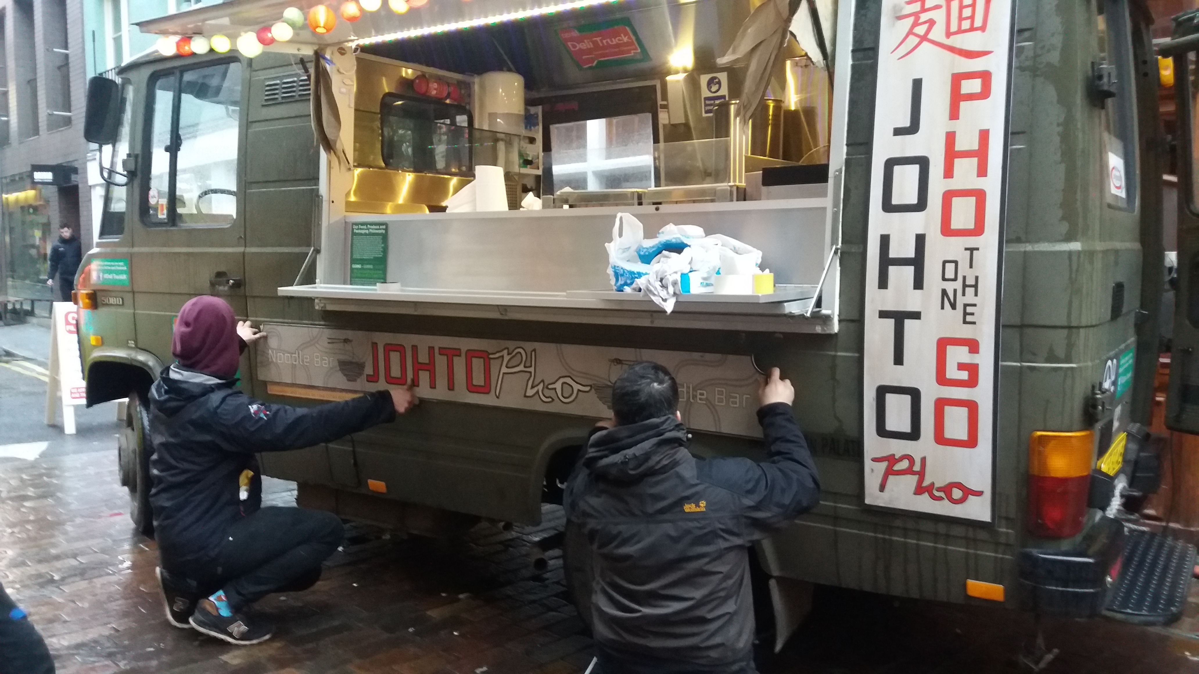 props department dressing the truck